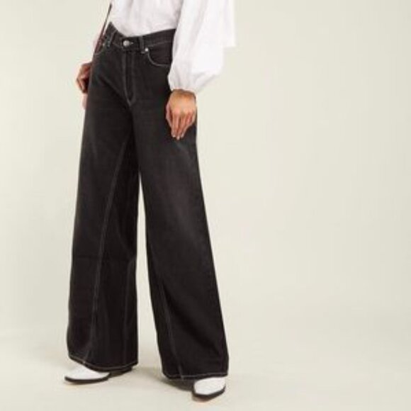 Ganni Wide Leg Jeans Size 26